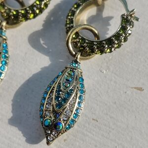 Vintage Heidi Daus Swarovski Crystal Dangle Earrings